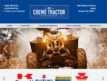 Tablet Screenshot of crewetractor.com